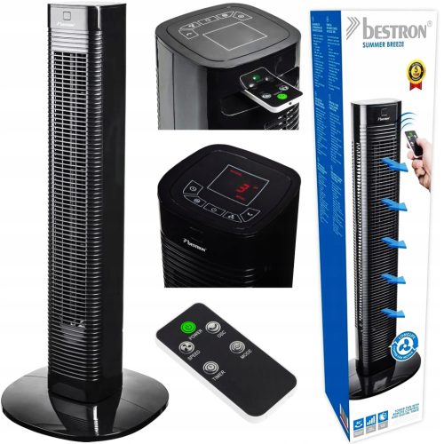  Bestron AFT80ZRC stupni ventilator, crni