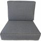 Jastuci za jednu PALLET fotelju 60 x 60 + naslon 60 x 40 antracit srebro 23