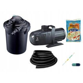   Profesionalni Set Filtriranja za Ribnjak do 20000L sa UV-C Lampom 24W + Pumpom 8000l/h + Crijevom