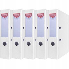   Registrator uredski A4/75mm s džepom za označavanje PP bijeli 5 komada