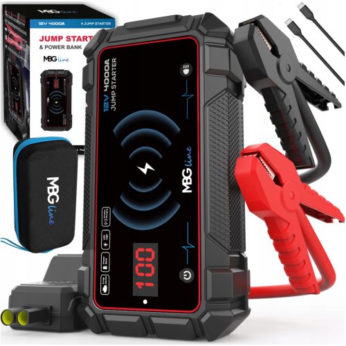 Snažni Booster Jump Starter 2000A 74Wh Powerbank PD60W QC3.0 LED svjetiljka
