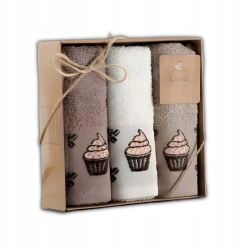Ručnici od Cupcake pamuka 3x30x50 set
