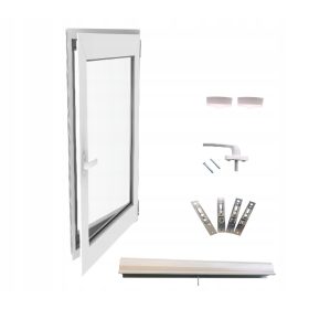 Prozor PVC Lorac 40x60 cm s nagibom i okretom u bijeloj boji