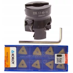    Završno glodalo, SH promjer 40 mm POBOLJŠANI ALATNI ČELIK 90 ° + 10× uložak 1 kom