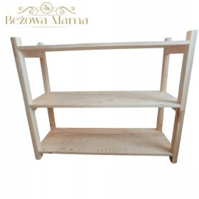 Regal od bora za Montessori dječju sobu 90x75x30