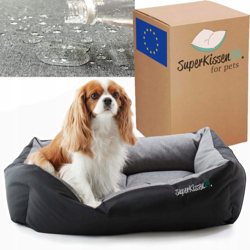 Ortopedski krevet za pse Superkissen24 crne boje s nijansama sive, višebojni 95 cm x 75 cm