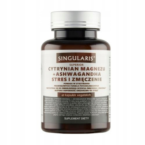 SINGULARIS Superiorni magnezijev citrat + ashwagandha, 60 kapsula