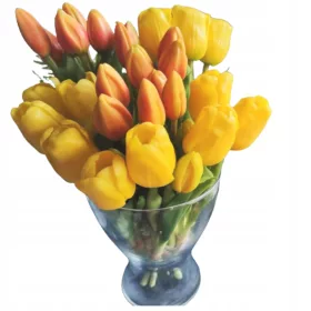   SILIKONSKI TULIPANI GUMENI TULIPANI BUKET UMJETNOG CVIJEĆA KAO ŽIVI BUKET + 2 druga proizvoda
