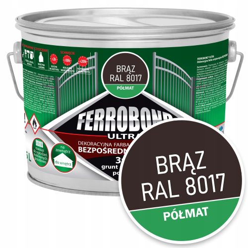 Jurga antikorozivna boja smeđa 2,5 l