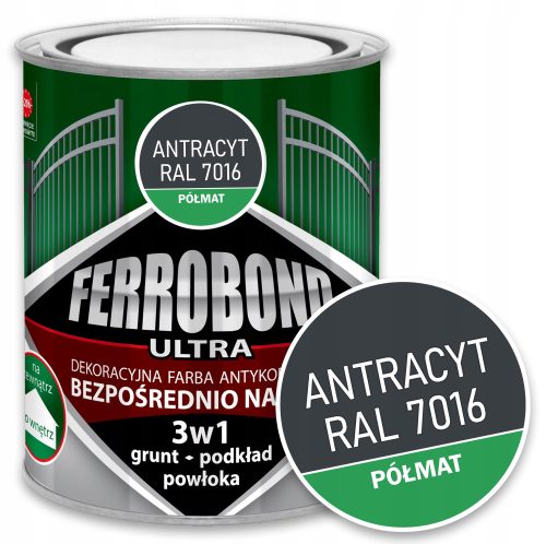 Ferrobond 0,7 L Emajl za Metal - Antracit RAL 7016
