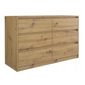    TopEshop komoda 9789492081438 120 x 40 x 73,5 cm obrtnički hrast mat