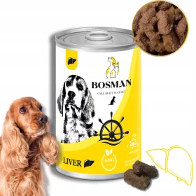    BOSMAN mokra hrana u limenci za pse svih pasmina S JETRICOM 12x1240 g