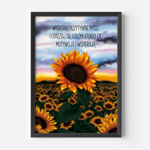 Poster SUNCOKRET arhitektura, edukativni, pejzaži, biljke, umjetnost bez okvira 70 x 100 cm