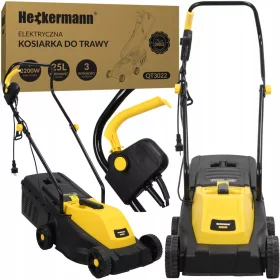    Heckermann električna kosilica 2200 W 25 l + NALJEPNICA UPOZORENJA NA PAKIRANJU ZA KURIRA NE BACATI