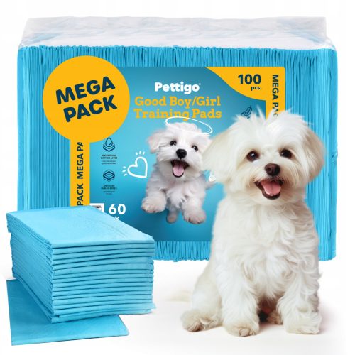 Pettigo higijenski podlošci za pse 60x60 cm - Set od 100 komada