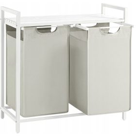 Matkam samostojeća košara za rublje 92.1l, bijela, krem