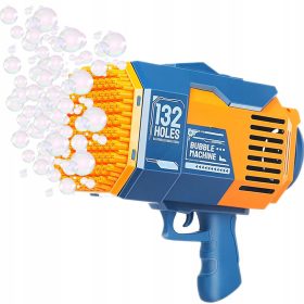   Pistolet za mjehuriće sapuna sa tekućinom - Automatska 132 Bazooka Coil Plava