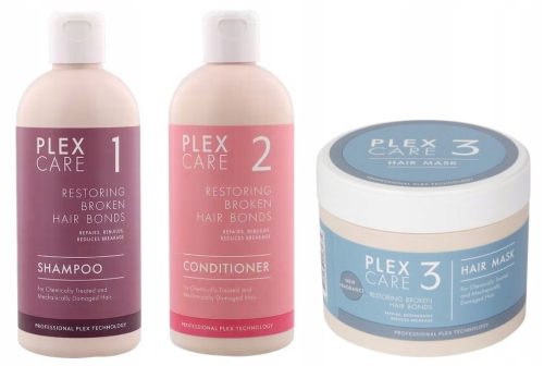 PLEX PROFESIONAL 3-u-1 set za njegu oštećene, farbane kose