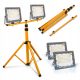 Halogen LED Statyw Građevinski Reflektor 2x50W / 100W 10000lm Stalak