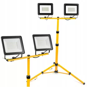   Samostojeći reflektor LED 2x100W + Statyw za gradnju, hladno bijela