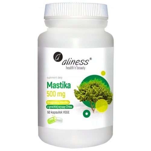 Aliness Mastika 500 mg - Prirodni Dodatak za Oralno Zdravlje, 60 Kapsula