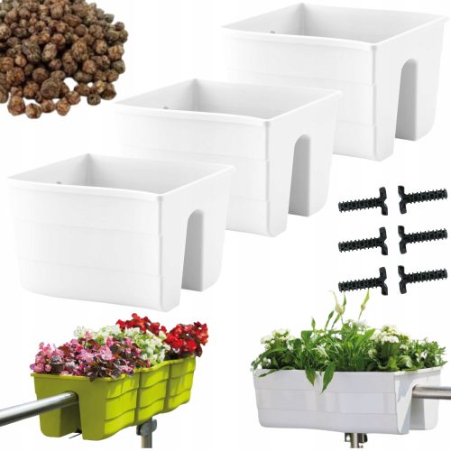  Form-Plastični lonac za cvijeće 29,5 cm x 29 x 20 cm plastične nijanse smeđe i bež boje