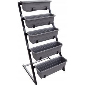    Druga posuda za cvijeće|SKLEPOGRODOWY.PL 56 cm x 50,5 x 115 cm metalni grafit