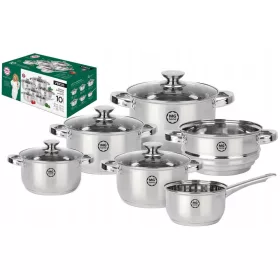 Set lonaca MG home verso, nehrđajući čelik, 10 kom.