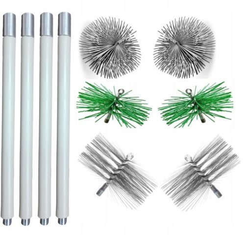 SET ZA ČIŠĆENJE DIMNJAKA OD DOLJE 5,6M (1,4) SA 6 ČETKI 180-200