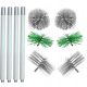 SET ZA ČIŠĆENJE DIMNJAKA OD DOLJE 5,6M (1,4) SA 6 ČETKI 180-200