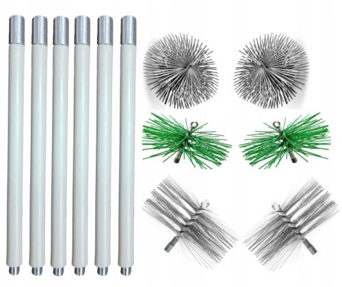 SET ZA ČIŠĆENJE DIMNJAKA OD DOLJE 8.4M (1.4) 6 ČETKI