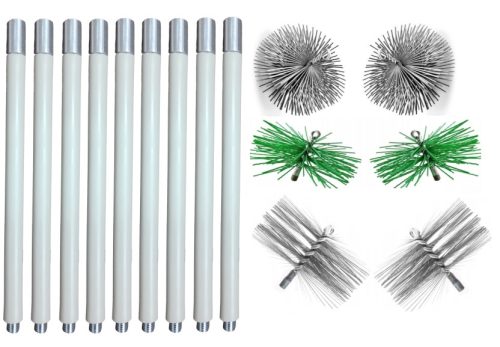 SET ZA ČIŠĆENJE DIMNJAKA OD DOLJE 12,6M (1,4) 6 ČETKI
