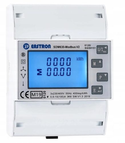 Trofazni ENERGY METER EASTRON SDM630M Modbus V2 100A MID brojač