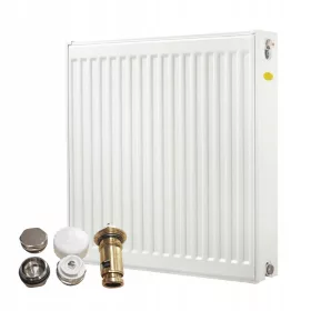   Čelični panelni radijator Diamond 1667 W bijeli 800 x 600 x 108 mm - donji priključak