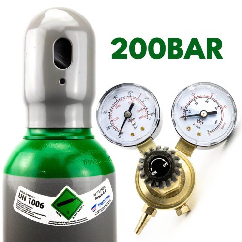ZESTAW - ARGON BUTLA 8L / 200 BAR (PUNA) + REDUKTOR PLIN