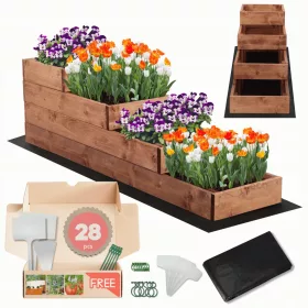  Mini staklenik 120 cm x 30 cm drvo