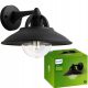 Philips crna vrtna zidna svjetiljka E27 IP44 CORMORANT