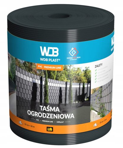 PVC TRAKA ZA OGRADU 1200g ANTRACIT 19cm ZA GRAFIT PANEL OGRADU