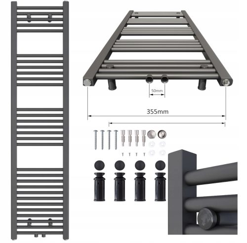 Aquabad Virgo kvalitetni vodeni radijator za kupaonicu 400 x 1600 mm - Antracit

Aquabad Virgo je vrhunski njemački radijator za kupaonicu koji će zagrijati i održavati idealnu temperaturu, dok istovr
