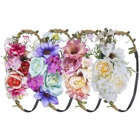  Cvjetne trake za glavu Kruna 5 kom