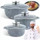 Zilner premium set sivih aluminijskih lonaca, 6 kom.