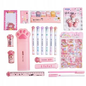 Veliki set za pisanje, kreativan poklon, Mačje šape