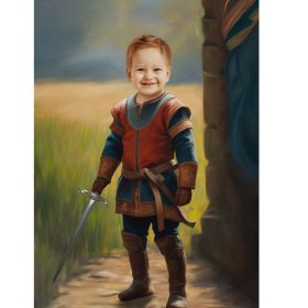   Portret na platnu Gusar sa Vašom fotografijom za djecu 50x70 Nosila