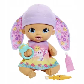   Baby Bunny Doll My Garden Baby Bobasek-króliczek Myjemy ząbki Fioletowa 30cm HGC12