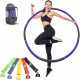 Učvršćujući hula hoop obruč ljubičasto-grafitni + Bn sportske trake