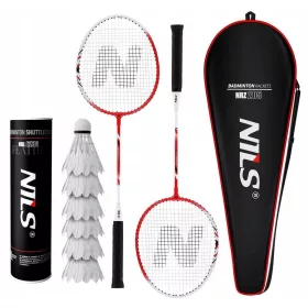 Nils NRZ205 set reketa + Nils FEATHER WHITE set petlji 6 kom