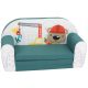 Dječja mini sofa Deluxe, udobna dječja trosjed za igru i odmor