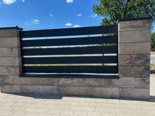 Raspon ograde paneli za palisadnu ogradu 200x123 cm čelik