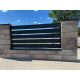 Raspon ograde paneli za palisadnu ogradu 200x123 cm čelik
