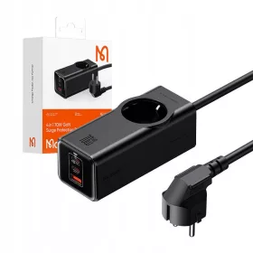   Mcdodo produžni kabel za zaštitu od prenapona 1,5 m, 1 kom utičnica, crna
